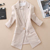 Stripe Blazer Suit Female Jacket New 2022 Spring Summer Small suit Retro  One Button S-3XL Plus Size