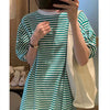 Striped Dress Women's Puff Sleeve 2022 Summer