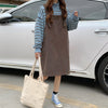 Striped Japanese Style Gentle Sweater Fried Street Salt Lace-up Wear Two-Piece Suit Suspender Dress for Women Autumn and Winter