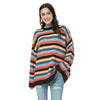 Striped Knitted Sweater Women Casual Oversize Pullover Ladies O-Neck Loose Long Sleeve Sweater Streetwear Loose Knitwear