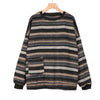 Striped Pullover Women Vintage Sweater Oversize Long Sleeve Couples Loose Tops Hip Hop Streetwear Pullover Casual Female