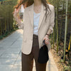 Stylish Blazer Spring Solid Blazer Long Sleeve Single Button Outwears ZANZEA 2022 Women Coats Female Casual Work Office Overcoat