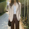 Stylish Blazer Spring Solid Blazer Long Sleeve Single Button Outwears ZANZEA 2022 Women Coats Female Casual Work Office Overcoat