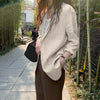 Stylish Blazer Spring Solid Blazer Long Sleeve Single Button Outwears ZANZEA 2022 Women Coats Female Casual Work Office Overcoat