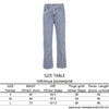 Stylish Blue High Waist Belt Mom Jeans Women 2022 Autumn Full Length Wide Denim Pants Harajuku Straight Trouser Streetwear