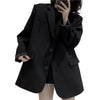 Stylish Lady Notched Collar Business Blazer Suit Coat Suit Coat Regular Length  Warm