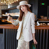 Suit 2023 Spring Autumn Ladies Fashionable Western style Lapel Long-sleeved Single Button Slim Casual Suit Jacket
