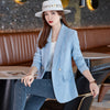 Suit 2023 Spring Autumn Ladies Fashionable Western style Lapel Long-sleeved Single Button Slim Casual Suit Jacket