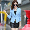 Suit Blazer Femme Women Blazer 2022 New Autumn One Button Short Office Blaser Long Sleeve  Work Jacket Slim Plus Size BL05