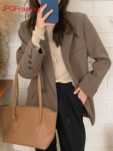 Suit Coat  2023 Spring and Autumn High-end Feeling Loose and Casual Suit Coat  Women Clothing Blazer Set Blazers for Women