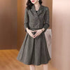 Suit Coat Skirt Two-Piece Women's Autumn And Winter Clothes High-End Temperament Professional Blazer Skirt Set T1059