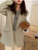 Suit Coat Women 2023 Spring and Autumn Double Breasted Green Suit Temperament Top Blazer Women Jacket Women Coats Coat Clothing