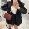 Suit Jacket 2023 Ladies Top White Wild Korean Version Casual Spring and Autumn Drape Suit Short Skirt Suit Women