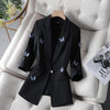 Suit Jacket 2023 Spring Summer Women Blazer 5XL Suit Top Women Outer Wear Short Coat Loose Print Suit