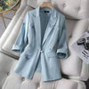 Suit Jacket 2023 Spring Summer Women Blazer 5XL Suit Top Women Outer Wear Short Coat Loose Print Suit