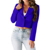 Suit Jacket Stylish Skin-touching Women Blazer Casual Women Elegant Short Blazer Workwear