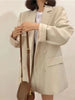 Suit Jacket Women 2023 Korean Pure Color Medium Length Casual Baita Suit Jacket Women Blazer Women Coats Women Clothing