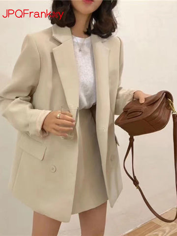 Suit Jacket Women 2023 Korean Pure Color Medium Length Casual Baita Suit Jacket Women Blazer Women Coats Women Clothing