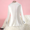 Suit Jacket Women Blazer 2023 Spring Blazers Women's Suits Short Slim Autumn Long Sleeve Coat Female Jackets Black White