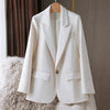 Suit Jacket Women's 2023 Korean Version Oversize Design Casual Suit All Match Blazer Mujer Office Lady Coat