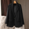 Suit Jacket Women's 2023 Korean Version Oversize Design Casual Suit All Match Blazer Mujer Office Lady Coat