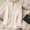 Suit Jacket Women's 2023 Korean Version Oversize Design Casual Suit All Match Blazer Mujer Office Lady Coat