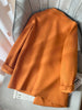 Suit Jacket Women's Thickened Autumn And Winter Orange Woolen Coat Loose Temperament Double Breasted Blazer h1988