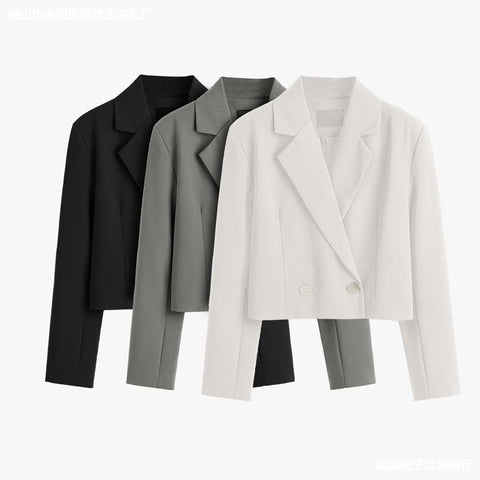 Suit Korean women's suit design jacket jacket 2023 spring and autumn short  suit women blazer set  jackets women