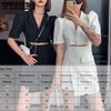 Suit Skirt Set Women 2023 Summer Style Bubble Short Sleeve Loose Temperament Suit Skirt Set Blazer and Mini Skirt Suits
