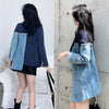 Suit Women Spring and Autumn Personality Irregular Denim Jacket Slim Small Suit Female Blazer OL Blazers NS1852