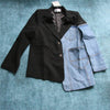 Suit Women Spring and Autumn Personality Irregular Denim Jacket Slim Small Suit Female Blazer OL Blazers NS1852