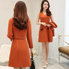 Suit female autumn Korean version of the small fragrance two-piece 2022 casual temperament dress female suit skirt