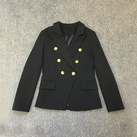 Suit jacket 2022 Blazer feminino Fashion Double Breasted Slim Suit Blazer feminino Button blazers mujer