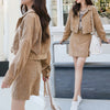 Suit skirt female 2022 spring and summer two-piece temperament goddess fan dress