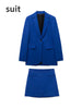 Suits With Skirt Women's Suit Sets Set Woman 2 Pieces Chic Formal Outfits Elegant Female Blazers 2023 Mini Skirts Blazer