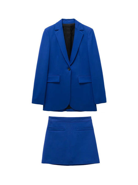 Suits With Skirt Women's Suit Sets Set Woman 2 Pieces Chic Formal Outfits Elegant Female Blazers 2023 Mini Skirts Blazer