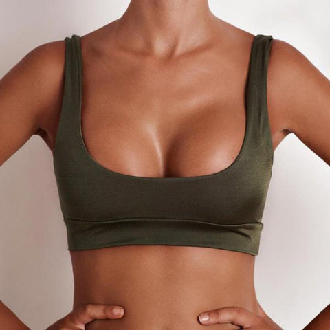 Summer 2022 Sleeveless Low Cut Tank Tops Women's Tank Tops Workout Solid Sexy Backless Fitness Vest Crop Top Female 5Colors #602