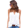 Summer 2022 New Fashion Women Pullover Solid Sleeveless Strappy Casual Loose Tank Tops For Women Black White vetement femme*129