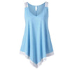 Summer 2022 Tank Top Womens Tunic Lace Hollow Out Sleeveless Tops Casual Solid Spaghetti Strap Camis Clothes Women haut femme