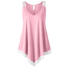 Summer 2022 Tank Top Womens Tunic Lace Hollow Out Sleeveless Tops Casual Solid Spaghetti Strap Camis Clothes Women haut femme