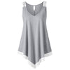 Summer 2022 Tank Top Womens Tunic Lace Hollow Out Sleeveless Tops Casual Solid Spaghetti Strap Camis Clothes Women haut femme