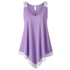 Summer 2022 Tank Top Womens Tunic Lace Hollow Out Sleeveless Tops Casual Solid Spaghetti Strap Camis Clothes Women haut femme