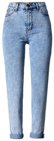 Summer 2022 Vintage Female Boyfriend Jeans For Women Blue High Waist White Straight Denim Loose Ladies Jeans Woman Mom Jeans