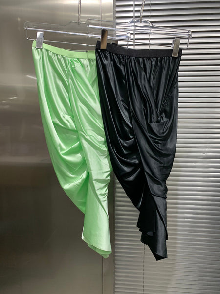 Summer 2022 style acetate fabric mid-length slim skirt with fishtail design 0627