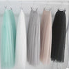 Summer Ball Gown Skirts Women Multi Layer Tulle Pleated Retro High Waist Long Maxi Tutu Skirt 6 Colors 810268