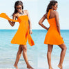 Summer Beach Dresses Casual Chest Wrapped Dress Backless Dress 12 Colors Hot Multy Way Removable Padding Convertible Beach Dress