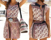 Summer Beach Dresses Women's Casual Boho A Line Mini Sleeveless Printed Dress  Elastic Waist Loose Slim Short Dress
