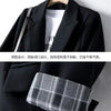 Summer Blazer Woman Long Sleeves Japan Style Female Clothing Suit Collar  Loose Splicing Pocket Houthion Casual Jacket