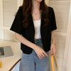 Summer Blazers Women 2023 Solid Simple Leisure Thin Loose Single Breasted Korean Style Streetwear Youth All-match Cozy