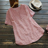 Summer Blouse Plus Size Women Embroidery Blusas 2022 Casual Patchwork Linen Shirt Work Tos Tunic Blusa Feminina Oversized